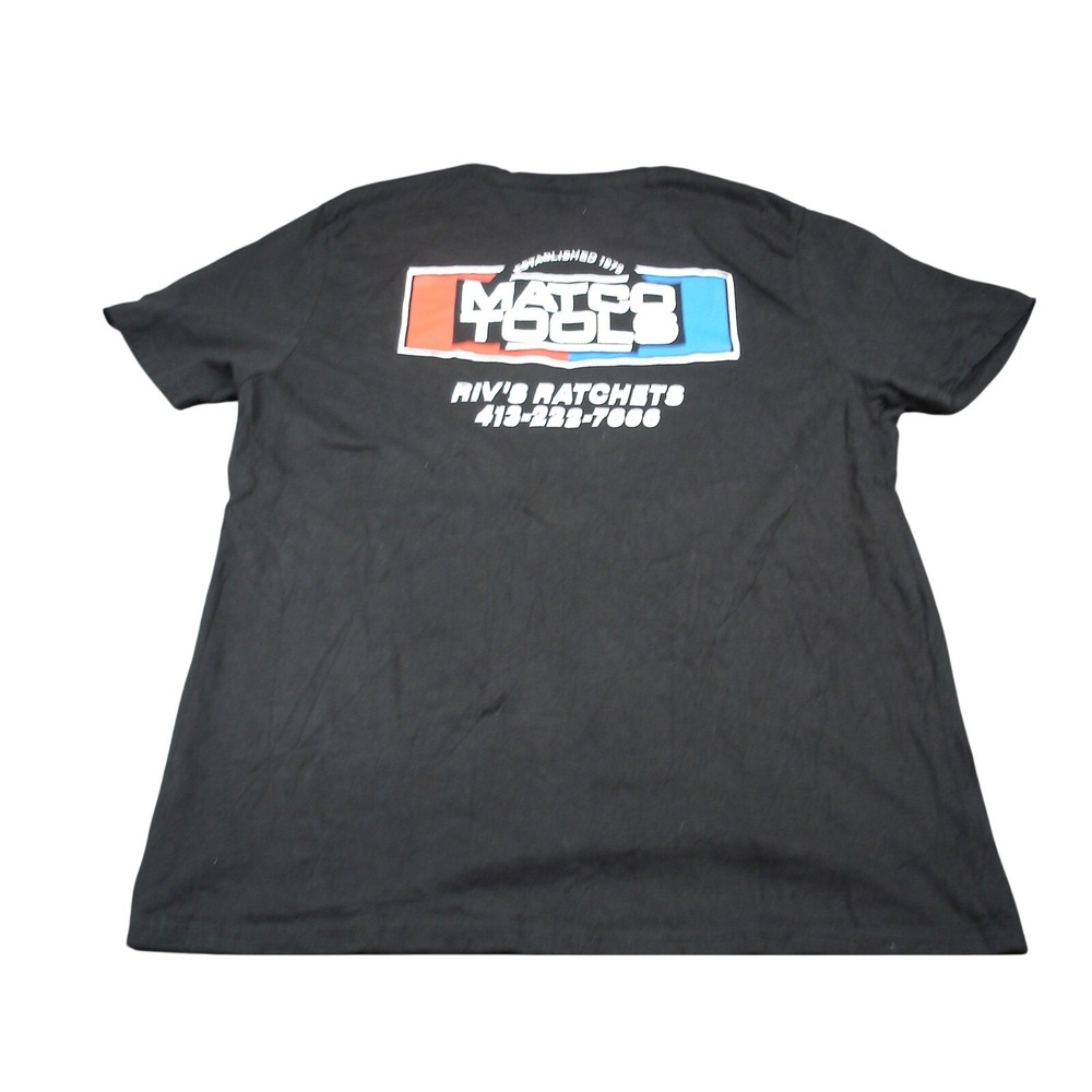 Matco Tools Mens Riv's Ratchets Graphic T-Shirt XL Black Short Sleeve Cotton